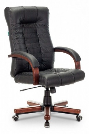 Кресло для руководителя KB-10WALNUT/B/LEATH в Асбесте - asbest.mebel24.online | фото