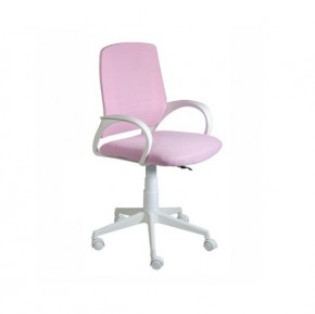 Кресло Ирис White сетка/ткань розовая в Асбесте - asbest.mebel24.online | фото