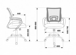 Кресло компьютерное CH-695N/SL/BL/TW-11 в Асбесте - asbest.mebel24.online | фото 6