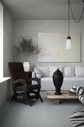 Кресло маятниковое Леон 29-Т-Ш (ткань/шоколад) в Асбесте - asbest.mebel24.online | фото