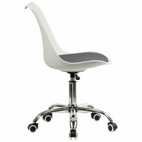 Кресло стул BRABIX "Eames MG-310 CH", хром, пластик белый, ткань серая, 532924 в Асбесте - asbest.mebel24.online | фото 3