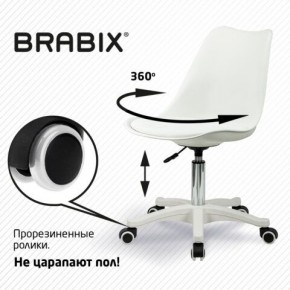 Кресло стул BRABIX "Eames MG-310 PL", пластик белый, экокожа белая, 532926 в Асбесте - asbest.mebel24.online | фото 5