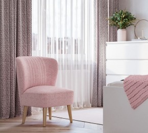 Кресло Унельма светло-розовый, ткань рогожка в Асбесте - asbest.mebel24.online | фото 3
