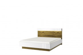 Кровать 160 с подъемником, TORINO, цвет белый/Дуб наварра в Асбесте - asbest.mebel24.online | фото