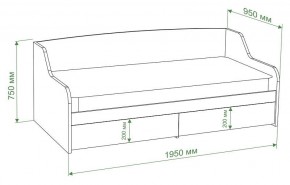 Кровать Бартоло КРД в Асбесте - asbest.mebel24.online | фото 2