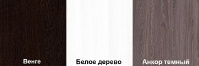 Кровать-чердак Пионер 1 (800*1900) Ирис/Белое дерево, Анкор темный, Венге в Асбесте - asbest.mebel24.online | фото 2