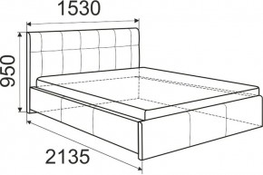 Кровать Изабелла с латами Newtone cacao 1400x2000 в Асбесте - asbest.mebel24.online | фото 5