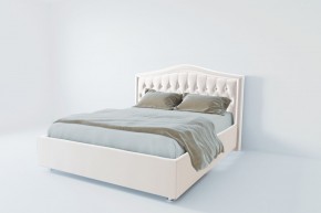 Кровать Калининград с ПМ 1400 (экокожа белая) в Асбесте - asbest.mebel24.online | фото 2