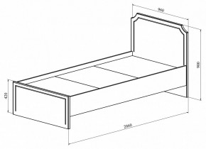 Кровать односпальная ДримСтар ДС-50 в Асбесте - asbest.mebel24.online | фото 3