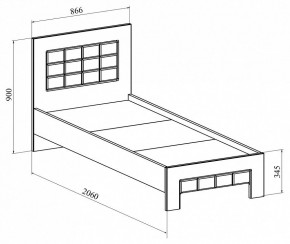 Кровать односпальная Изабель ИЗ-700К в Асбесте - asbest.mebel24.online | фото 2