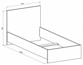 Кровать односпальная Виктория ВИ-23 в Асбесте - asbest.mebel24.online | фото