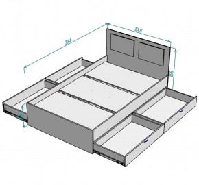 Кровать Ольга L37 (1200) 4 ящика в Асбесте - asbest.mebel24.online | фото 2