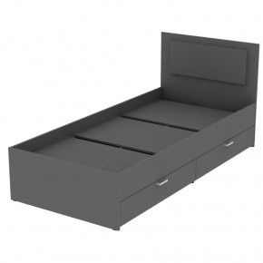 Кровать Ольга L38 (900) 4 ящика (Графит) в Асбесте - asbest.mebel24.online | фото