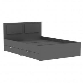 Кровать Ольга L42 (1400) 2 ящика (Графит) в Асбесте - asbest.mebel24.online | фото