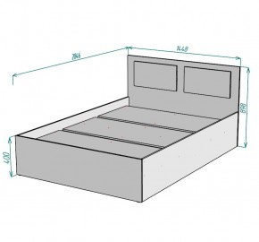 Кровать Ольга L50 (1400) в Асбесте - asbest.mebel24.online | фото 2