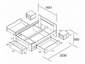 Кровать полутораспальная Стелла 140 СТЛ.132.07М в Асбесте - asbest.mebel24.online | фото 2