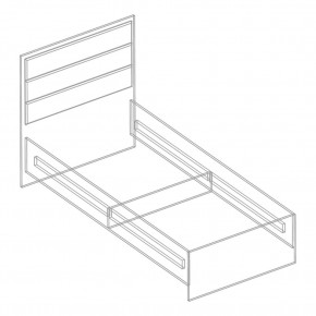 Кровать "Милана" с мягкой спинкой БЕЗ основания 900х2000 в Асбесте - asbest.mebel24.online | фото 2