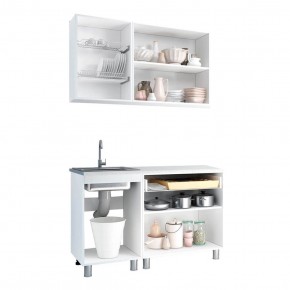 Кухня Айсбери 1.2 м (Белый/Дуб Сонома) в Асбесте - asbest.mebel24.online | фото 2