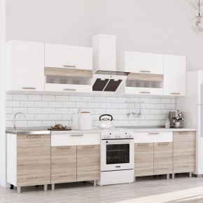 Кухня Айсбери 2.4 м (Белый/Дуб Сонома) в Асбесте - asbest.mebel24.online | фото