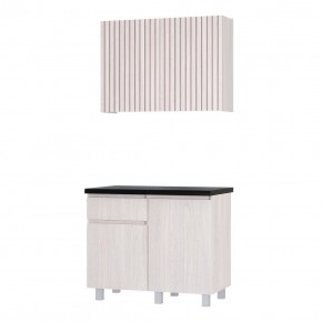 Кухня Тренд 1.0 м (Ясень белый) в Асбесте - asbest.mebel24.online | фото 3