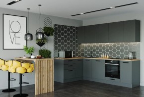 Кухня угловая Антрацит 2600х1600 (Стол. 38мм) в Асбесте - asbest.mebel24.online | фото 1