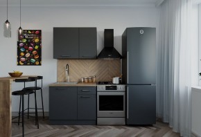 Кухонный гарнитур Антрацит 1000 (Стол. 38мм) в Асбесте - asbest.mebel24.online | фото