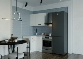 Кухонный гарнитур Белый Глянец 1000*1000 (Стол. 38мм) в Асбесте - asbest.mebel24.online | фото 1