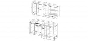 Кухонный гарнитур Белый Глянец 1800 (Стол. 38мм) в Асбесте - asbest.mebel24.online | фото 2