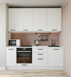 Кухонный гарнитур Белый Глянец 2200 h950 (Стол. 38мм) в Асбесте - asbest.mebel24.online | фото