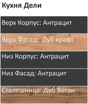 Кухонный гарнитур Дели 1000 (Стол. 38мм) в Асбесте - asbest.mebel24.online | фото 3