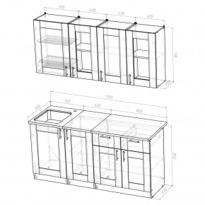 Кухонный гарнитур Симона демо 1700 (Венга/Дуб Сонома) в Асбесте - asbest.mebel24.online | фото 2