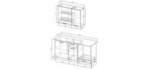 Кухонный гарнитур Старое Дерево 1600 (Стол. 26мм) в Асбесте - asbest.mebel24.online | фото 2