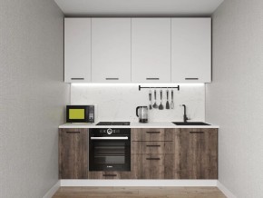 Кухонный гарнитур Старое Дерево 2200 h950 (Стол. 26мм) в Асбесте - asbest.mebel24.online | фото 1