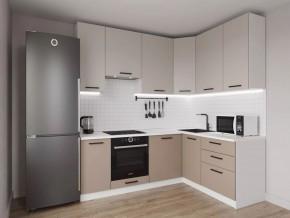 Кухонный гарнитур угловой Каппучино 2200*1600 h 950 (Стол. 38мм) в Асбесте - asbest.mebel24.online | фото