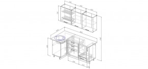 Кухонный гарнитур угловой Капри 1000*1800 (Стол. 38мм) в Асбесте - asbest.mebel24.online | фото 2