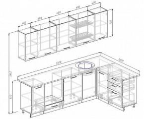 Кухонный гарнитур угловой Руанда 2600х1600 (Стол. 26мм) в Асбесте - asbest.mebel24.online | фото 2