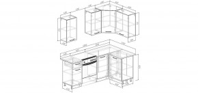 Кухонный гарнитур угловой Санторини 2000*1200 (Стол. 26мм) в Асбесте - asbest.mebel24.online | фото 2