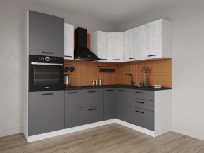 Кухонный гарнитур угловой Санторини 2400*1600 (Стол. 38мм) в Асбесте - asbest.mebel24.online | фото
