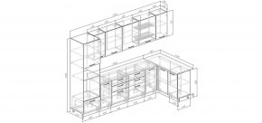 Кухонный гарнитур угловой Смоки 3200*1400 (Стол. 26мм) в Асбесте - asbest.mebel24.online | фото 2