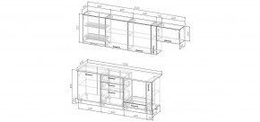 Кухонный гарнитур Виола 2550 (Стол. 38мм) в Асбесте - asbest.mebel24.online | фото 2