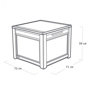 Квадратный сундук Cube Rattan 208 л в Асбесте - asbest.mebel24.online | фото 5