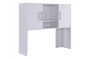 ЛАЙТ 2 Надстройка стола компьютерного (1200) белый в Асбесте - asbest.mebel24.online | фото