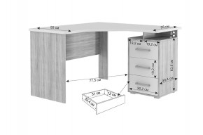 ЛАЙТ 2 Стол компьютерный угловой (1200) в Асбесте - asbest.mebel24.online | фото 2