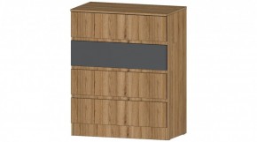 ЛЕНОРА Комод 4 ящика (графит) в Асбесте - asbest.mebel24.online | фото