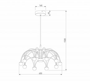 Люстра на штанге Eurosvet Ragno 90030/10 LED золото в Асбесте - asbest.mebel24.online | фото 5