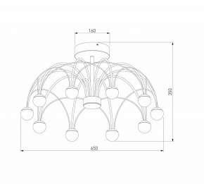 Люстра на штанге Eurosvet Ragno 90031/10 LED золото в Асбесте - asbest.mebel24.online | фото 5