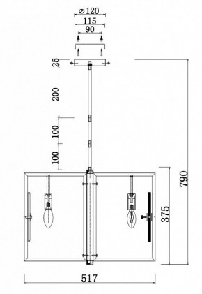 Люстра на штанге Maytoni Marmo MOD099PL-06G в Асбесте - asbest.mebel24.online | фото 4