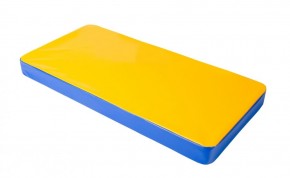 Мат гимнастический 1х0,5х0,08м цв. синий-желтый в Асбесте - asbest.mebel24.online | фото 1