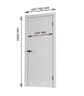 Межкомнатная дверь Bolivar Каньон браун (комплект) 600 в Асбесте - asbest.mebel24.online | фото