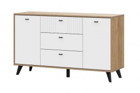МИЛАН Спальня (Дуб Золотой/Белый матовый) в Асбесте - asbest.mebel24.online | фото 14